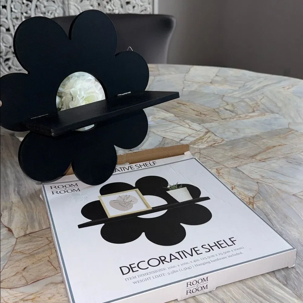 Black Decorative Shelf
